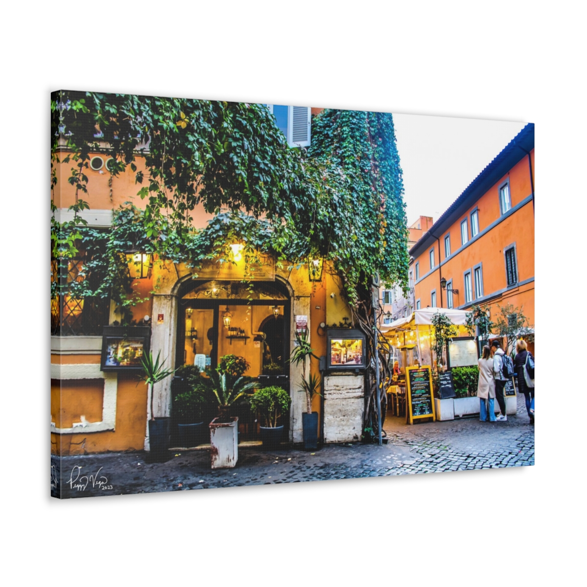 Trastevere Canvas Print by Peggy Vega