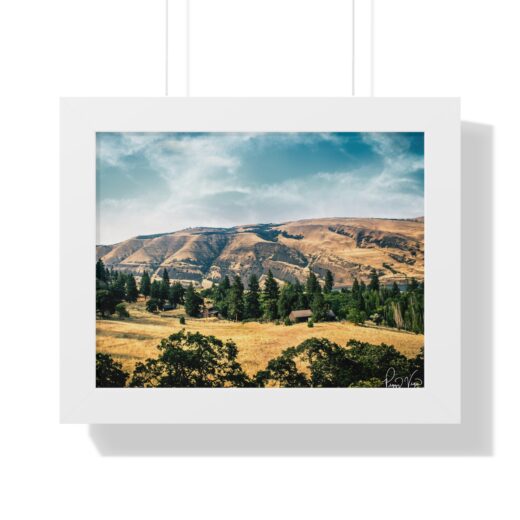 The Gorge Framed Print by Peggy Vega